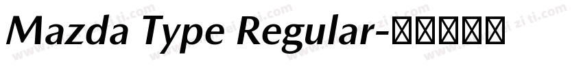 Mazda Type Regular字体转换